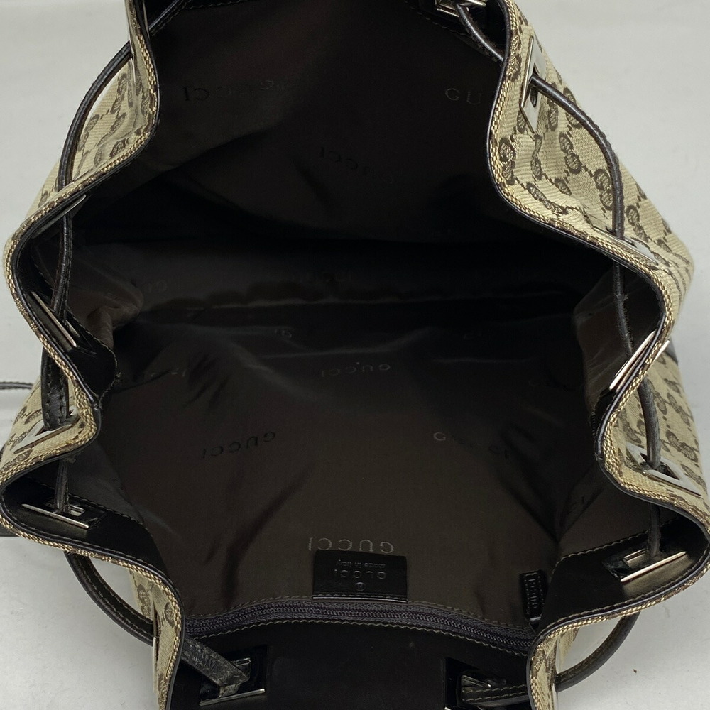 Gucci Gg Pattern Rucksack Drawstring Backpack Gg … - image 6
